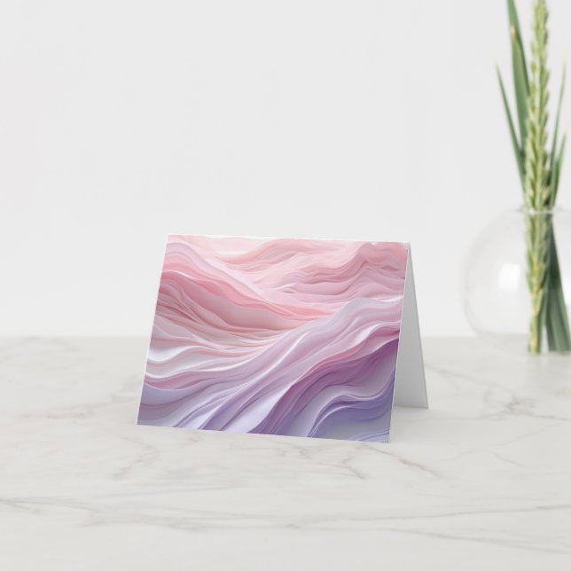 Pastel Calming Wave Pattern Card (Front)