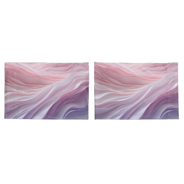 Pastel Calming Wave Pattern Pillowcase (Back-Set)