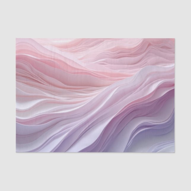 Pastel Calming Wave Pattern Tissue Paper (Front)