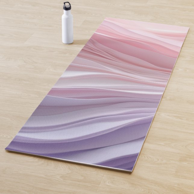 Pastel Calming Wave Pattern Yoga Mat (In Situ)