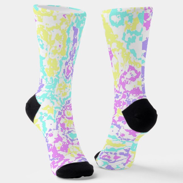 Pastel Camo Socks (Angled)