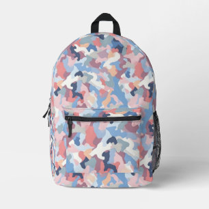 Pastel Camouflage Printed Backpack