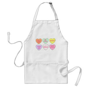 Pastel Candy Conversation Hearts Valentine's Day Standard Apron