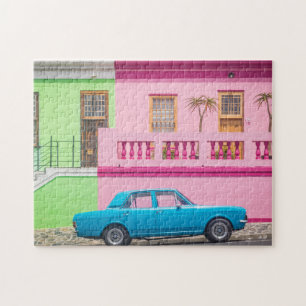 Pastel Car & Building Jigsaw Puzzle