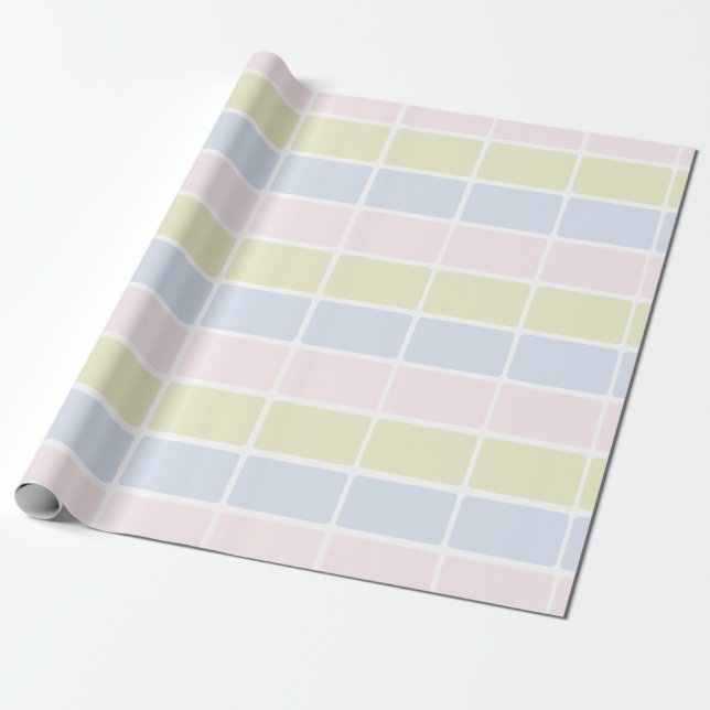 Pastel Cardboard Wrapping Paper (Unrolled)