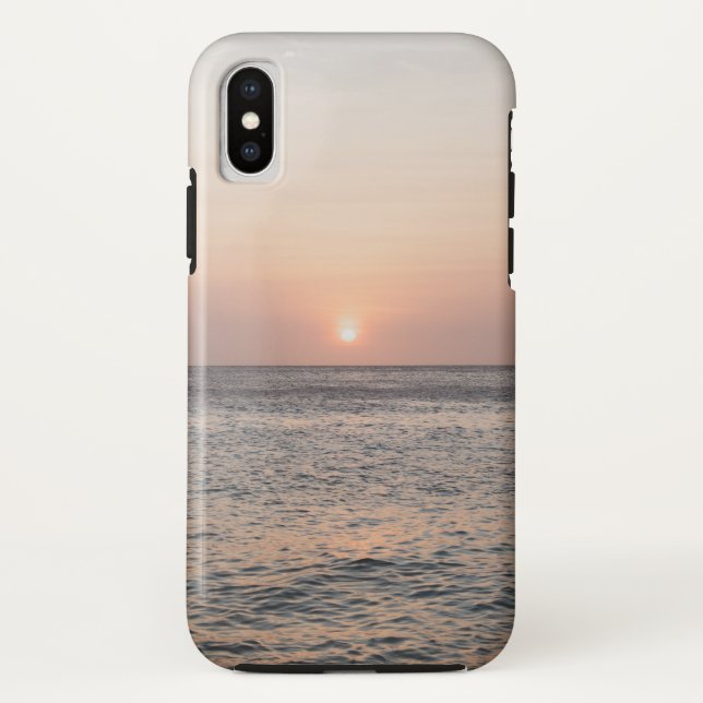 Pastel Caribbean Sunset #1 #sunset #wall #art Case-Mate iPhone Case (Back)