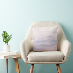 Pastel Caribbean Sunset Sky 2 #clouds #art Cushion