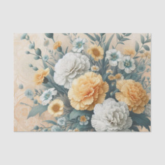 Pastel Carnations Tissue Paper