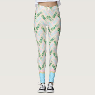 Pastel Casablabca Leggings – Retro Modern Pattern