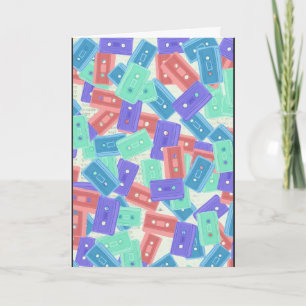 Pastel Cassette Tapes - 90s Aesthetic Music Card