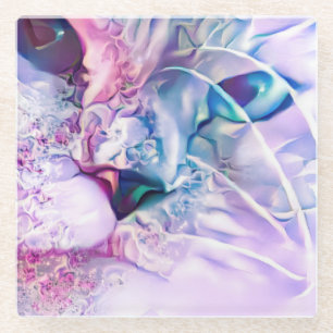 Pastel Cat Dreamscape Glass Coaster