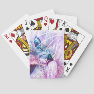 Pastel Cat Dreamscape Playing Cards
