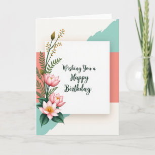 Pastel Celebration Birthday Card