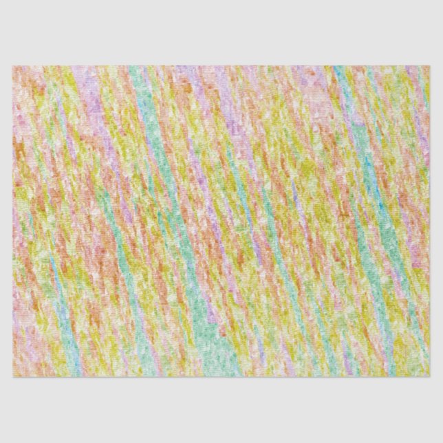 Pastel Chalk Texture Scribbles Tissue Paper (Front)