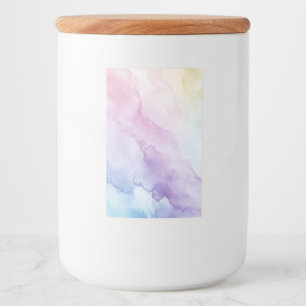 Pastel Charm Storage Jar Food Label