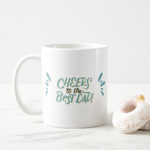 Pastel "Cheer To The Best Dad" For Father's Day Coffee Mug