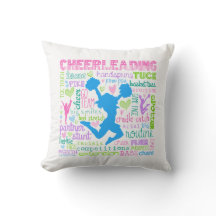 Pastel Cheerleading Words Typography