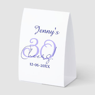 Pastel cheers 30th birthday purple elegant name da