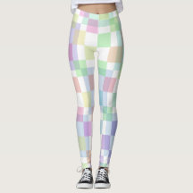 Pastel Chequered Square Leggings