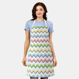Pastel Chevron by Shirley Taylor Apron