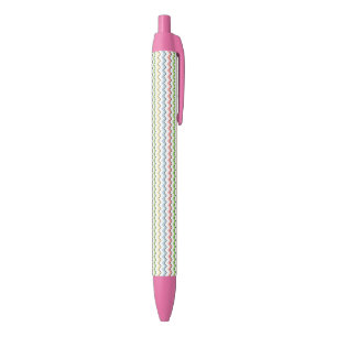 Pastel Chevron-Drop Shadow by Shirley Taylor Black Ink Pen