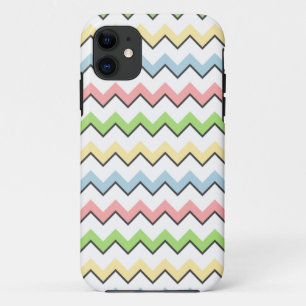 Pastel Chevron-Drop Shadow by Shirley Taylor iPhone 11 Case
