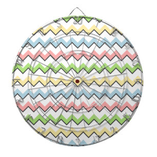 Pastel Chevron-Drop Shadow by Shirley Taylor Dartboard