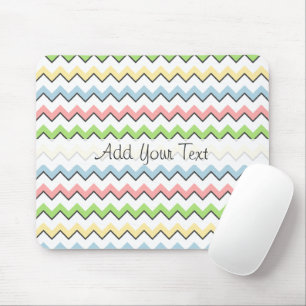 Pastel Chevron-Drop Shadow by Shirley Taylor Mouse Pad