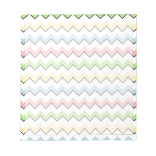 Pastel Chevron-Drop Shadow by Shirley Taylor Notepad
