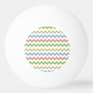 Pastel Chevron-Drop Shadow by Shirley Taylor Ping Pong Ball