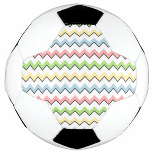 Pastel Chevron-Drop Shadow by Shirley Taylor Soccer Ball