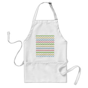 Pastel Chevron-Drop Shadow by Shirley Taylor Standard Apron