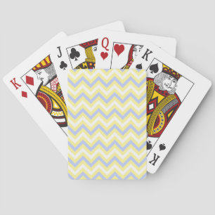 Pastel Chevron Pattern Playing Cards