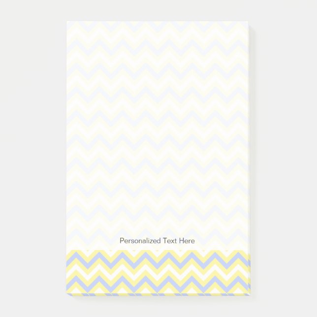 Pastel Chevron Pattern Post-it Notes (Front)