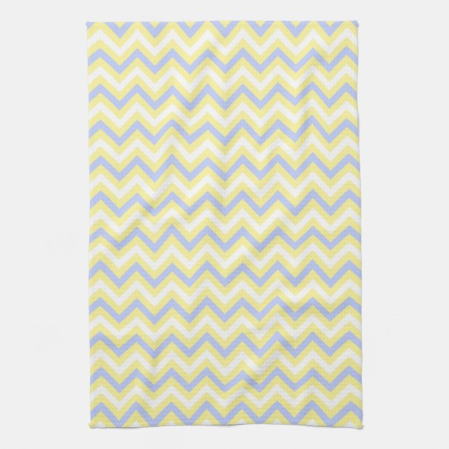 Pastel Chevron Pattern Tea Towel (Vertical)
