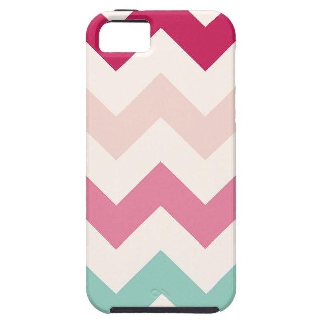 Pastel chevron zigzag nautical zig zag pattern Case-Mate iPhone case (Back)