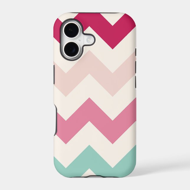 Pastel chevron zigzag stripes zig zag pattern chic (Back)