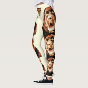 Pastel Chocolate Lab Leggings