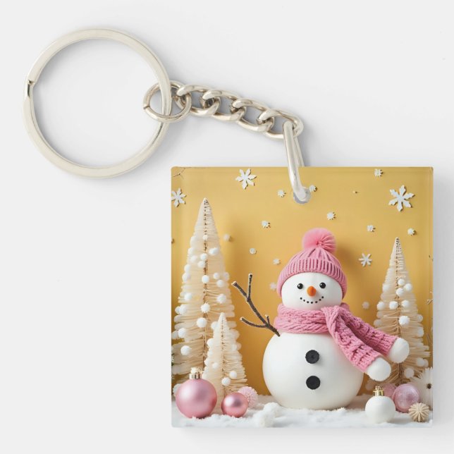 Pastel Christmas - Acrylic Keychain (Front)