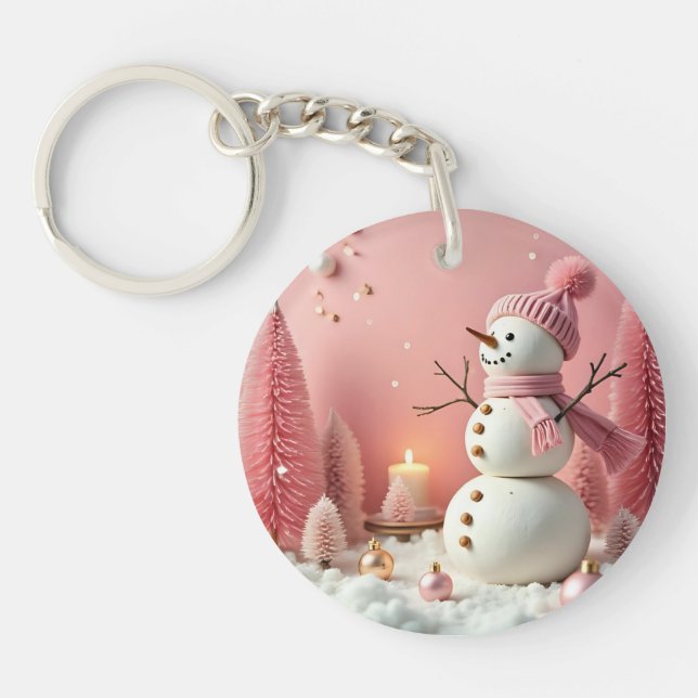 Pastel Christmas - Acrylic Keychain  (Front)