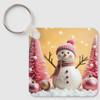 Pastel Christmas - Aluminum Keychain