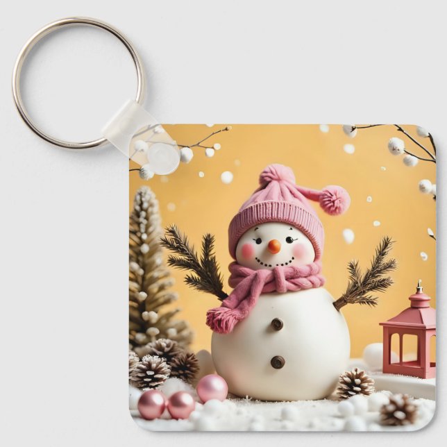 Pastel Christmas - Aluminum Keychain  (Front)