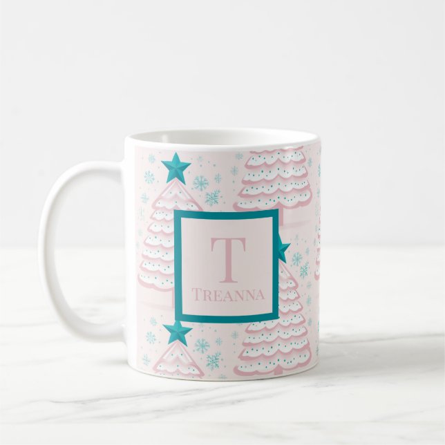 Pastel Christmas Coffee Mug (Left)
