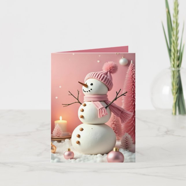 Pastel Christmas - Flat Note Card  (Front)