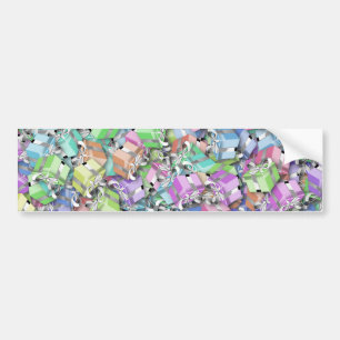 pastel christmas gift bumper sticker