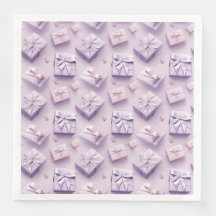 Pastel Christmas Gift Elegant Purple Seamless