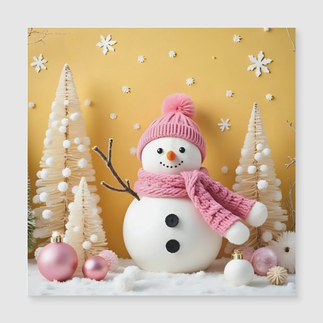 Pastel Christmas - Magnetic Card  (Front)