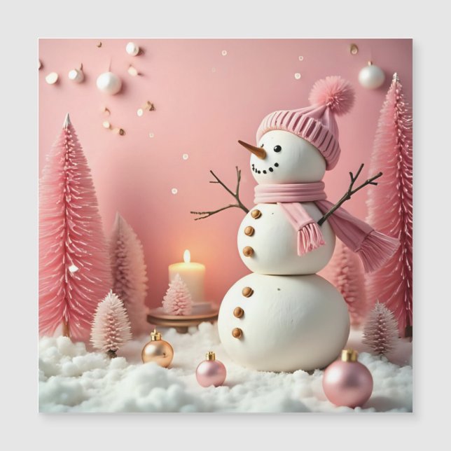 Pastel Christmas - Magnetic Card  (Front)