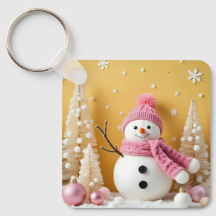 Pastel Christmas - Metal Keychain