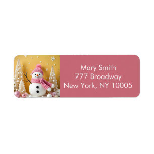 Pastel Christmas - Return Address Labels